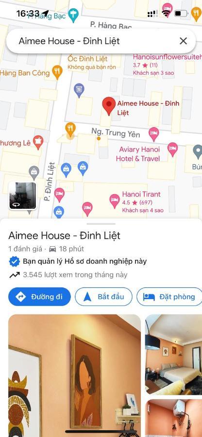 Aimee House - Dinh Liet Apartment Hanoi Exterior foto